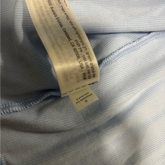 Vuori Crystal Blue Long Sleeve Pose Mini Cardigan NWOT - Picture 4 of 6